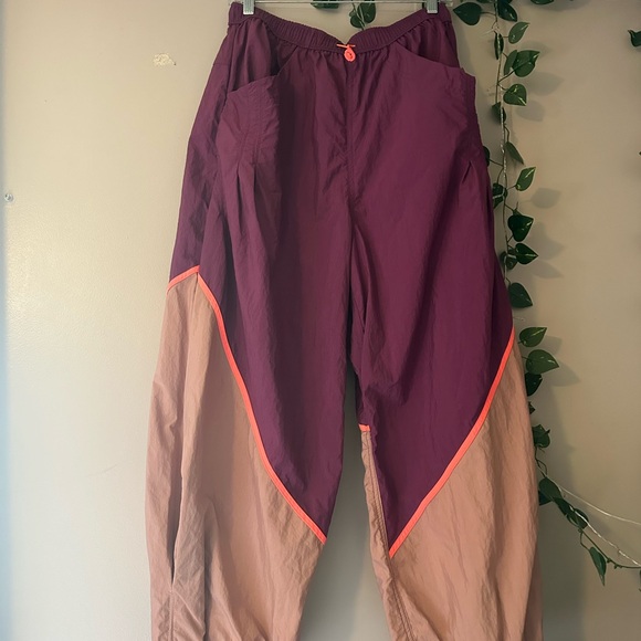 free people movement Pants - FP Movement by Free People Purple and Tan Joggers